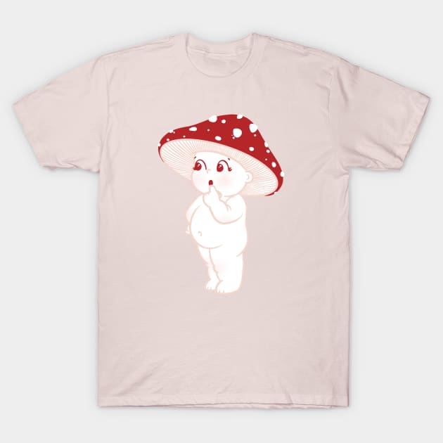 Kewpie Amanita Mushy T-Shirt by Darcy Farrow